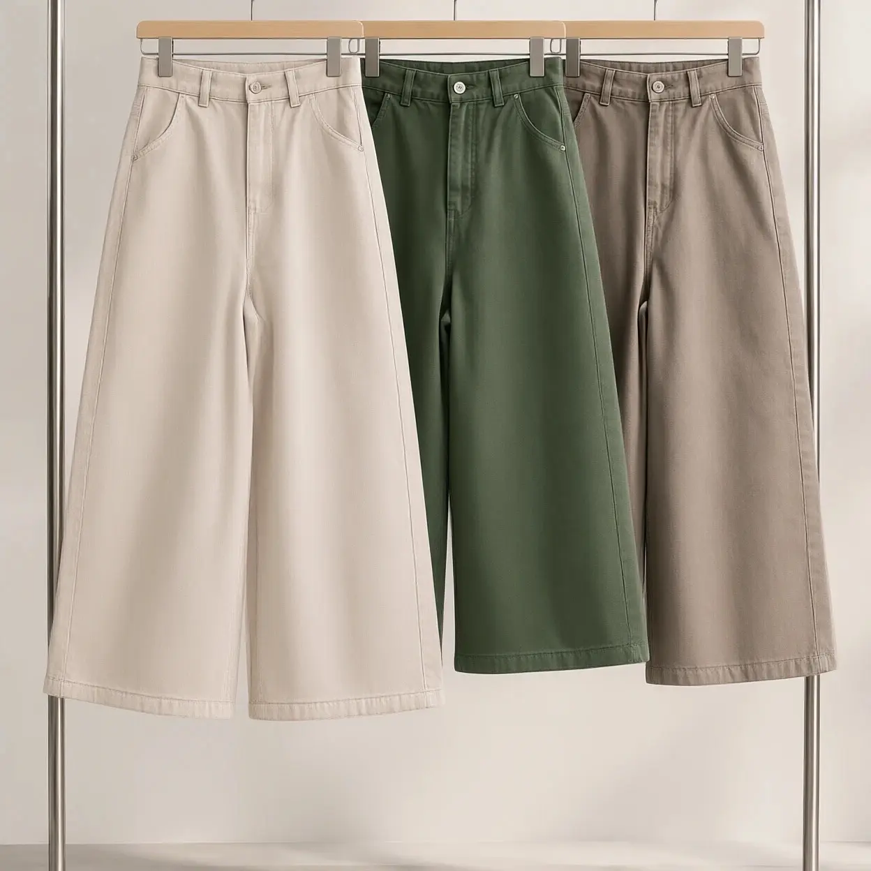 شلوار کتان ایزی( واید)